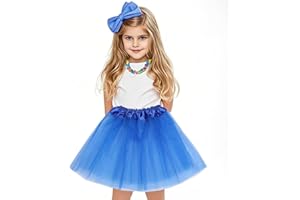 OQKAHIV 1 jupe tutu princesse en tulle à 3 couches pour fille Bleu roi