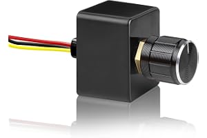 Obeaming 12 V dimmer PWM 5A LED dimmerbrytare vridknapp för husbil båt lastbil husvagn släpvagn, DC 12 V dimbar lampa, enfärgad LED remsa ljus