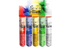 h2i Rauch Vulkan Fontäne | 5 Stück | Smoke Color Mix | +/- 35 sek | Smoke Tube Rauchfackel Rauchtopf Rauchgenerator Rauchbombe mit dichtem kräftigem Rauch Í Ganzjahresfeuerwerk Kat T1/F1