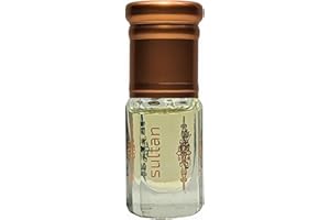 Sultan Perfume Oud Oil Fragrance Blend (سلطان) by Ghuroob Oud | 3ml Bottle Velvet Pouch Included | Rose, Spice, Musk, Jasmine, Jasmine | Arabia Attar Perfect for Ramadan or Eid