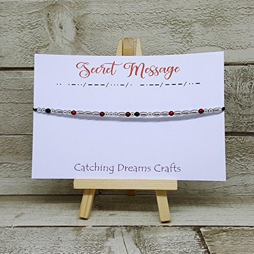 'I LOVE YOU' MORSE CODE BRACELET