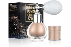 ALIIP Glitzer Spray, Glitzerspray für Haare und Kleidung Make Up Glitzer, Face Body Glitter für Halloween Karnevals Party, Glow Face Körper Sparkle Powder,007
