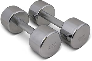 TRENAS Chrom Kurzhantel - 1 kg - 2 kg - 3 kg - 4 kg - 5 kg - 6 kg - 7 kg - 8 kg - 9 kg - 10 kg - 12,50 kg - 15 kg - 17,50 kg - 20 kg - 22,50 kg - 25 kg