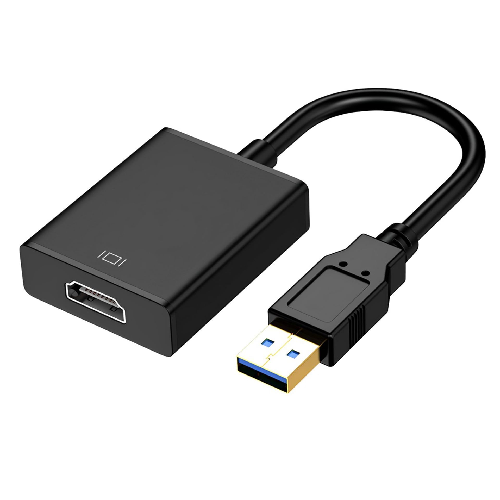 USB to HDMI Adapter for Monitor Windows 11 / 10 / 8, HDMI USB Converter for Laptop Mac MacBook pro, USB 3.0 USB 2.0 HDMI Cabl