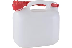 hünersdorff GmbH 811500 Nourrices à Carburant Standard PE-HD Naturel Homologation Nu Accessoire, Rouge, 5L