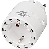 Brennenstuhl I&ccedil; Mekan Kullanımı I&ccedil;in 12 Proglamlı LED Işıklı Zaman Ayarlı Priz