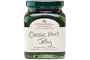 Classic Mint Jelly von Stonewall Kitchen (347 g) - frisches Minzgelee - perfekt zu herzhaftem Fleisch und Wild