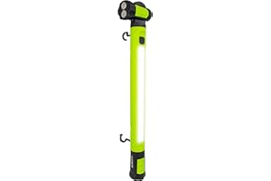 Luceco LED High-Output Inspection Batten Torch Light with USB Power Bank, 2 Light Modes, Rechargeable, Work Light, Spotlight, Green, IK05, 10W, 1000lm, 6500K, LILW100U65UC