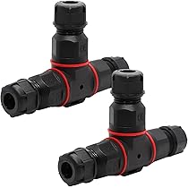 Forhome 2er Set Kabelverbinder IP68 Wasserdicht - 3-polig Für Außenbereich & Garten