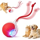 Şarjlı Hareketli Kedi ve K&ouml;pek Oyuncağı &ndash; Otomatik D&ouml;nen, İpli Top