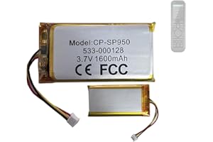 HIGHAKKU Batterie de rechange 533-000128 compatible avec Lo-gitech Harmony 950 / Harmony Elite Remotes