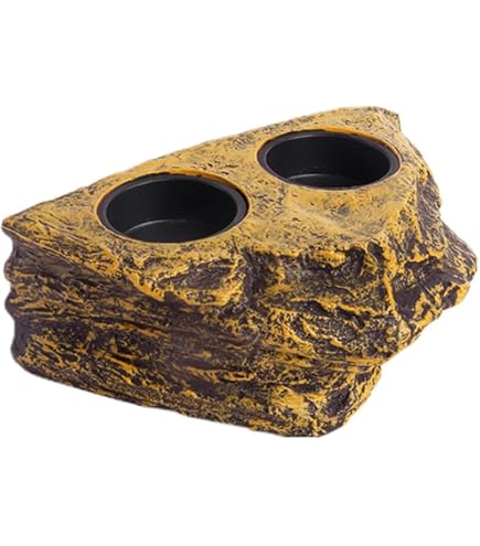 2-in-1 Mangiatoia E Bevitore Per Rettili Con Ventosa - Per Gechi, Lucertole, Tartarughe E Anfibi