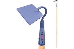 KOTARBAU® Azada de metal endurecida 140mm, Azada binadora para jardinería, Azada para trasplantar y desherbar, Herramientas de jardín para tierra, Azada para escardar, Quitar malas hierbas, Escardillo