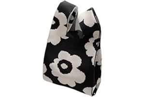 Maciun Knitted Wrist Bag, Portable Knot Wrist Bag | Knot Crochet Portable Wrist Bag - Shopping Bags Purse Purse Wrist Bag for Women Family Friends