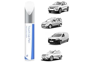 PARTS4EV 369 Blanco Glaciar Pintura de retoque para Dacia Coincidencia exacta - Reparación de arañazos y descamaciones