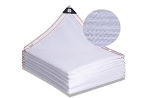 HFDASUENT Toldo Vela, Sombra Solar Malla Sombreo Tasa de Sombreado 75% Paño de protección Solar Red Resistente a los Rayos UV para Patio Porche Protección de Piscinas Plantas Flores (4×8m)