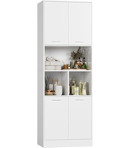 Grande Badkamerkast | 150 cm Donkergrijs Greeploos front 4 vakken BKK35-00015