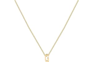 YeGieonr Collana Donna con Iniziale Lettera in Oro 18K - Dorata Collana Acciaio Inossidabile Donna Gioiello Regalo Perfetto per Lei - Ciondolo con Alfabeto