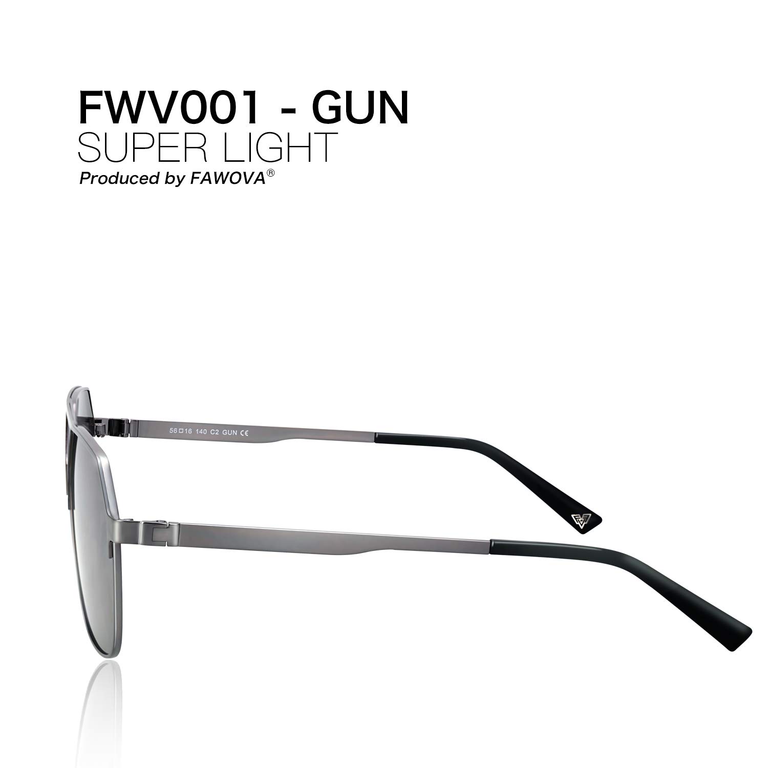 fawova-Gafas-Sol-Hexagonales-Hombre-Polarizadas-Gafas-Sol-Redondas-UnisexEspejo-PlateadasReflejado-UV400Cat356mm