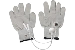 ‎EXCEART Handschuhe Schmerzlinderung Pulse Elektrotherapie Massager EMS - Leitfähige Handschuhe Gesundheitspflege (L)