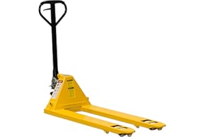 The Workplace Depot Manual Hand Pallet Truck – 2500kg Load Capacity, Hydraulic Pump, Heavy-Duty Trolley Jack for Euro & UK Pallets, Warehouse & Logistics (Polypropylene Wheels)