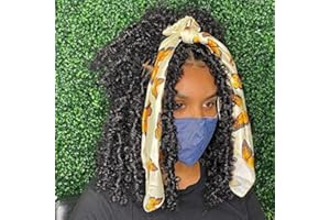 Xtrend 12 pouces 6 Packs Butterfly Locs Crochet Hair Black Dessy Disted Faux Traids Pré-boucle Locs Softs pour femmes noires # 1B