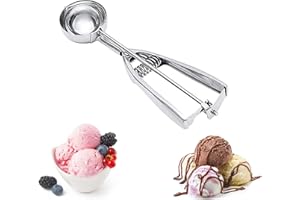 DDSHUN Ice Cream Scoops with Easy Trigger Stainless Steel Cookie Scoops Cookie Dough Scoope with Trigger Cupcake Scoop Perfect Make Ball for DIY Fruit Baller, Meatball, Melon, Muffin, Mashed Food - 5CM