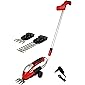 Grizzly Tools 3-in-1 Akku-Garten-Scheren Set Grasschere - Strauchschere - Heckenschere - Rasenkantenschere - mit…