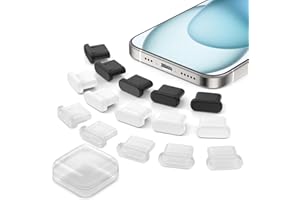 15 Stück Staubschutz für iPhone 15 16 Pro Max 5G,Anti Verlus Staubstopfen Staubstecker USB C Staubschutzstecker Silikon für Xiaomi Redmi Note 13 Pro+ 12 11 iPad Air Samsung S24 S23 Ultra Pixel 9 8 Pro