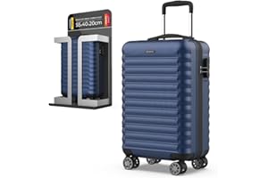 NUMADA - Maleta de Viaje Cabina 55x36x19cm (30L) Upfly XS con Cierre de Combinación y 4 Ruedas Dobles 360. Maleta de Mano Rígida Resistente, Ligera con Interior Compartimentado