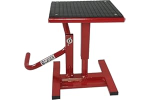 CAISER Caballete Elevador Moto Cross Enduro Motocross (Rojo)