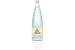 Vichy Catalan - Agua mineral espumosa - 32 oz (1 litro) (12 botellas de vidrio)