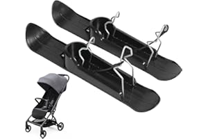 shpuuyy Luge à Neige pour Scooter pour, Ensemble de Skis de Neige,Kit de Ski de Snowboard pour Cyclisme | Scooter équilibré Portable pour pour Stations de Ski, voiturettes de Golf et poussettes