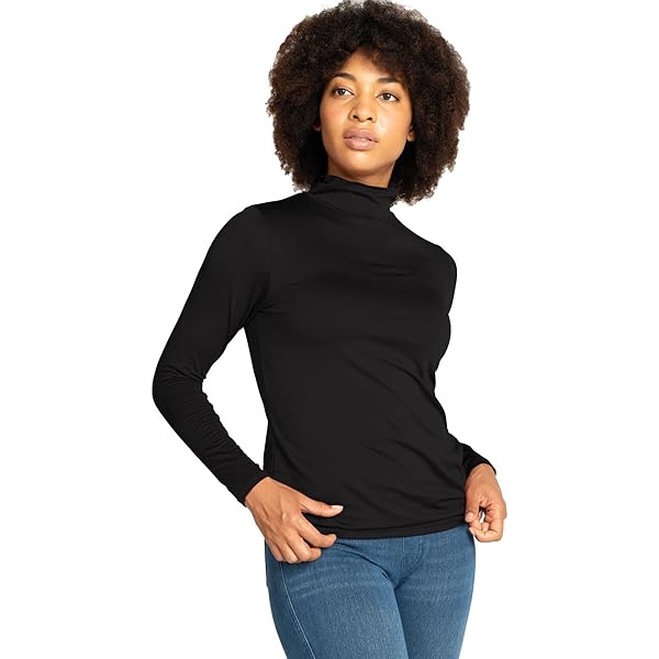 Yuson Girl Thermische top voor dames, lange mouwen, col
