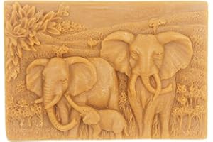 LONGCANG MOLD LC Elefanten-Silikonformen, handgemachte Seifenformen, Silikonform, Seife, DIY Form