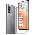 [3+2 Pack] For Xiaomi Mi 10T 5G/10T Pro 5G(6.7inch) Tempered Glass Screen Protector (3 Pack) with (2 Pack) Camera Lens Protector, HD Clear [Case Friendly] 9H Hardness (Mi 10T 5G/10T Pro, Clear)