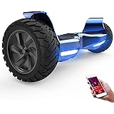 GeekMe Hoverboards SUV con l’APP,Hoverboards fuoristrada da 8.5 pollici, altoparlante Bluetooth, doppio motore, luci a LED, h