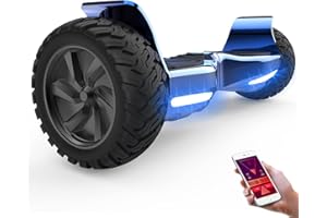 GeekMe Hoverboards tout-terrain 8.5 pouces, Hoverboards SUV avec APP, haut-parleur Bluetooth, double moteur, lumières LED, Hoverboards tout terrain pour enfants et adultes