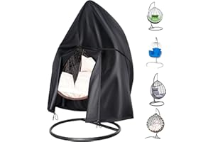 LCGOD Hängesessel Abdeckung, Abdeckung für Hängesessel mit Reißverschluss, Wasserdicht, Wasserdicht, Winddicht, UV-Beständiges, Schwerlast Reißfest 600D Oxford Gewebe, Hängekorb Hängestuhl Schutzhülle