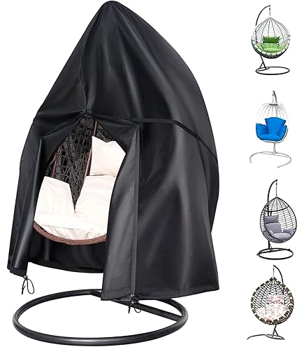 Copertura Per Sedia Dondolo Namotu - Impermeabile 210D Oxford, 190x115cm, Per Esterni - Foto 8