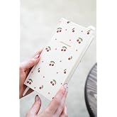 Matt Notebook 9x18 cm Keten S&uuml;resiz Haftalık Planlayıcı Kareli Cep Ajandası Kiraz