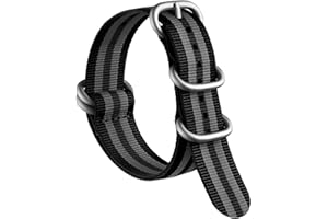 AIYIRUO Nato Correas de Reloj Nylon G10 Correa Multicolor Reemplazo de Acero Correa de Hebilla de Acero Inoxidable para Hombres y Mujeres 18mm 20mm 22mm 24mm