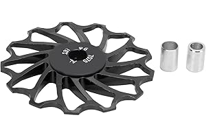 Buachois Puleggia Deragliatore Posteriore 13T,Ruota Fantino del Rullo di Guida del Cuscinetto Ceramico della Lega di Alluminio,Puleggia Cambio,per Deragliatori Posteriori di 8, 9, 10, 11 velocità