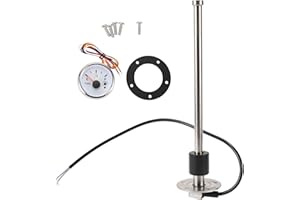 A ABSOPRO 275mm Fuel Sending Unit and Gauge Kit 10.8" for Boat Vehicle Truck RV Fuel Sending Unit Marine Fuel Sender Unit
