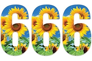 Pack of 3 Sunflower Bin Stickers - 6 ideal for Office, Refrigerators, Out Door Wheelie Bins, Walls V1096 Packwith®