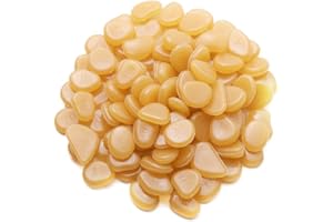 Mdurian 100Pcs Orange Glow in the Dark Pebbles Rock Luminous Cobblestones Glowing Pebbles Stones for Home Garden Walkway Aquarium Fish Tank Patio Lawn Decoration