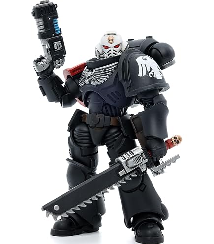 JOYTOY 1/18 Warhammer 40k Ultramarines Cataphractii Terminator Squad - Action Figure Set 3 Pezzi 13.6cm Collezionabili