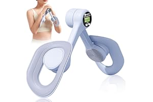 ROTKUSZ Oberschenkeltrainer, Beckenbodentrainer für Frau und Männer, Beckenboden Trainingsgerät mit Zählfunktion, Anti Rutsch & 360° Rotation Beckenboden Übungsgerät, Beckenbodenstärkungsgerät für zu Hause