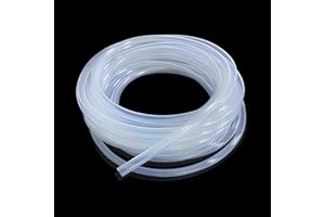 Naapesi Manguera de Silicona Flexible Transparente, 5 Metros, 7 mm ID x 9 mm OD, Apta para Acuarios, Laboratorios y Agua Potable