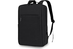Aucuu Mochila para Ordenador Portátil de 15,6", Mochila Oficina, Mochila de Viaje, Impermeable Bolso Ergonómica, para Estudios y Viajes de Trabajo, para Adolescente, Mujer y Hombre